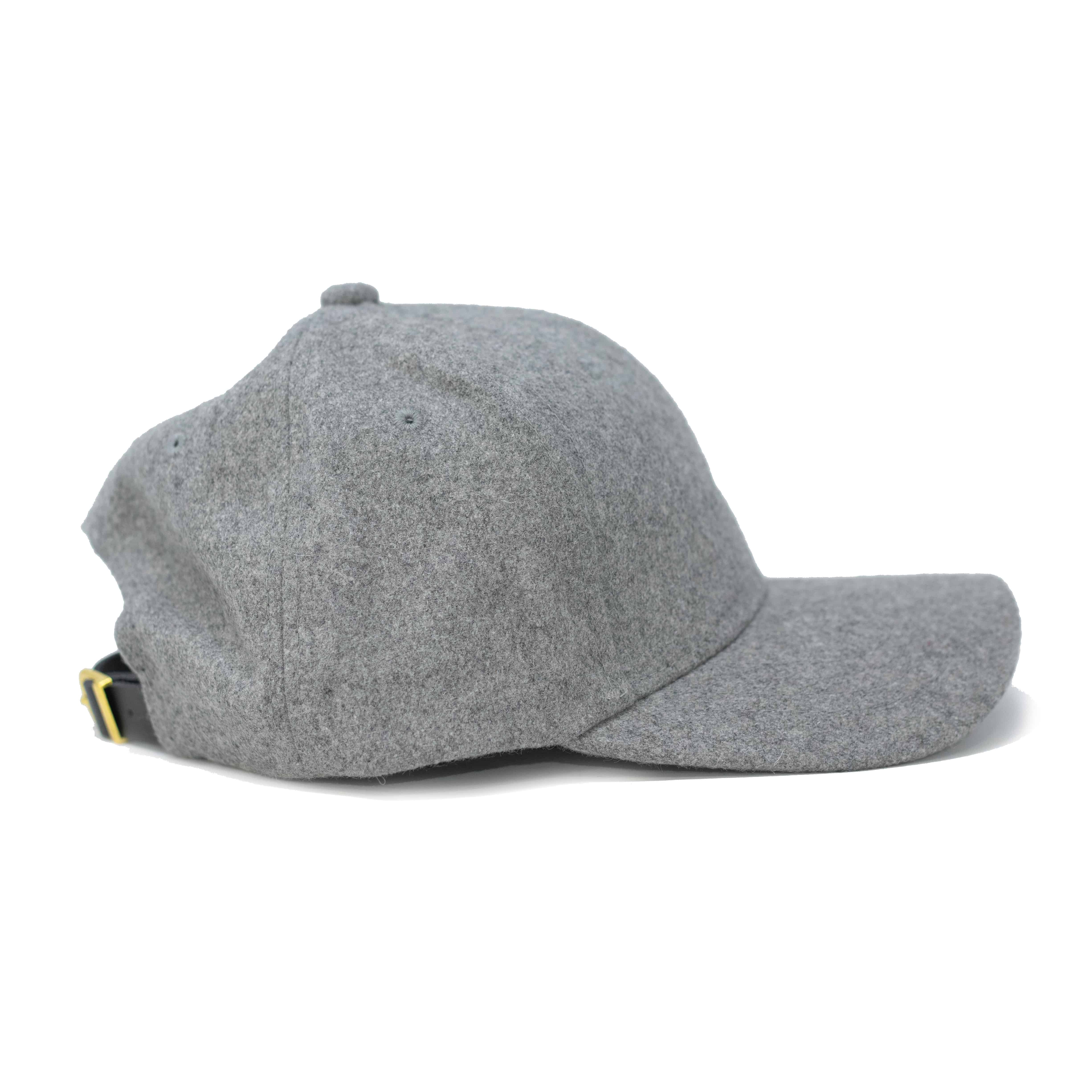 Grey wool hat - we run the town